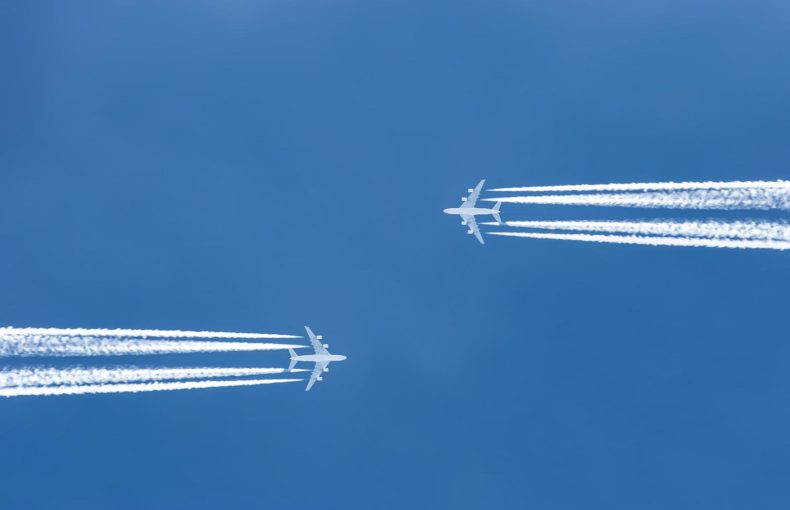 aircraft high in the sky