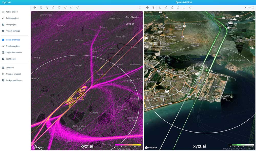 Monitoring Changi airport with geospaital data