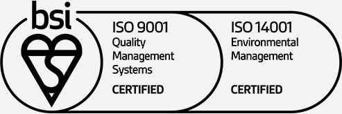 ISO 9001 Quality Management Systems Certified and ISO 14001 Environmental Management Certified