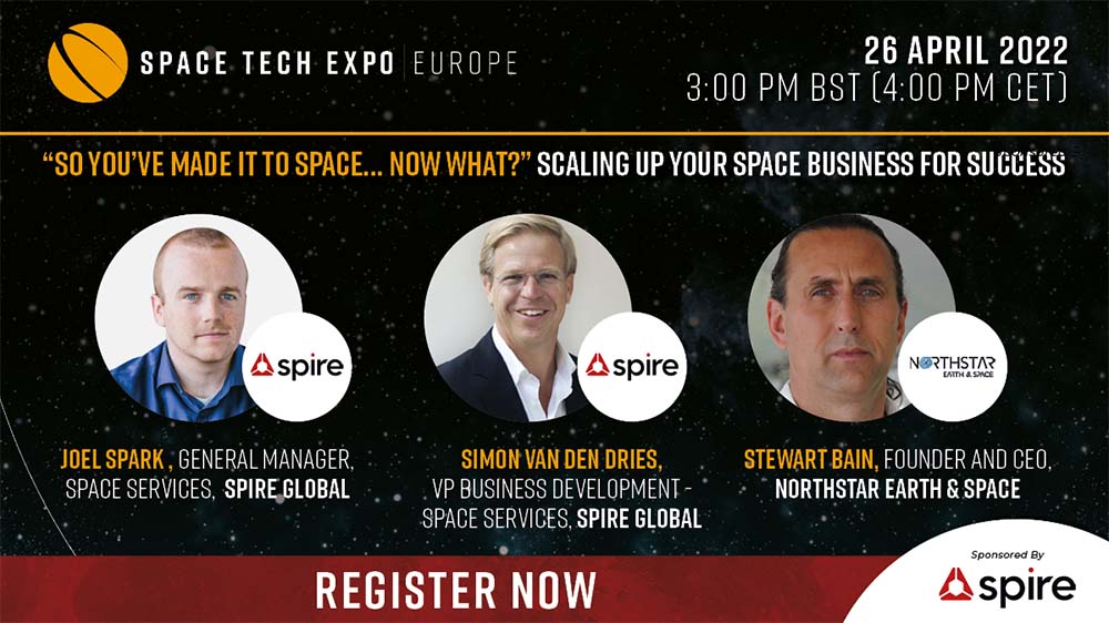 Space Tech Expo Europe webinar speakers - sponsored by Spire Global