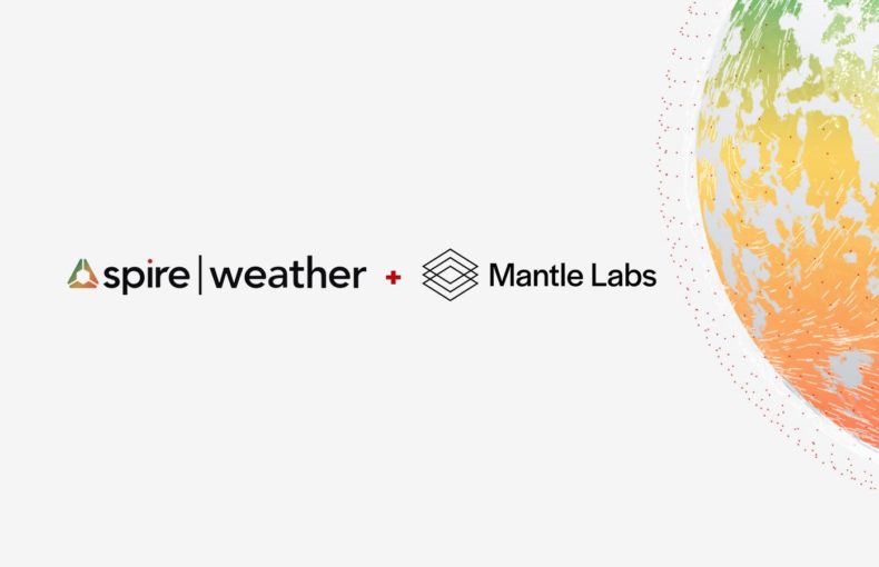 Spire Weather + Mantle Labs logo