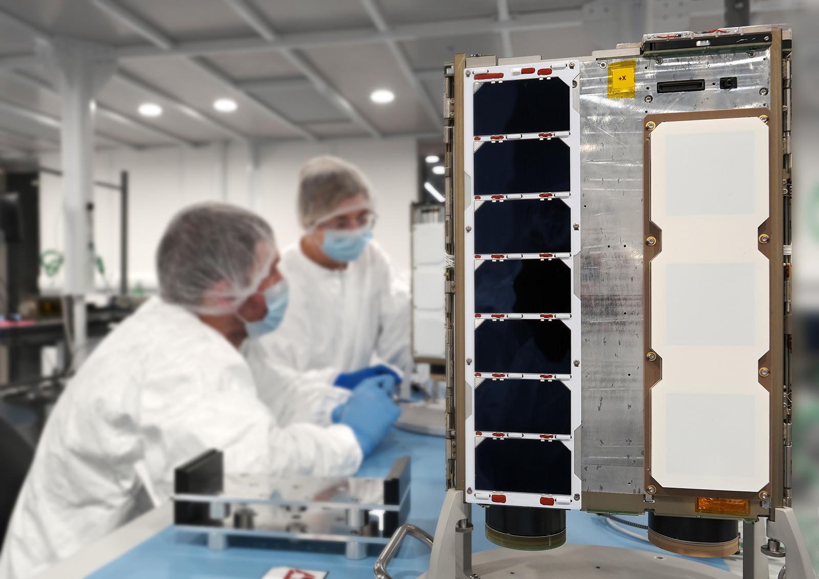 Spire Global satellite in clean room