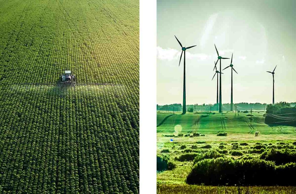 weather data being used for sustainable agriculture & wind farm energy production