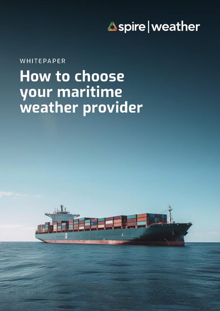 Spire Weather whitepaper - How to choose your maritime weather provider cover