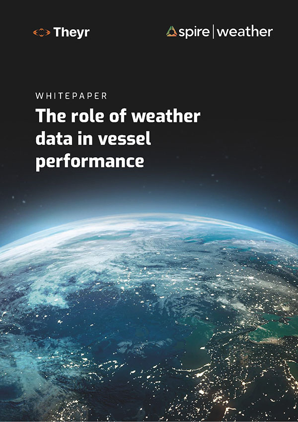 Spire Weather whitepaper - The role of weather data in vessel performance cover
