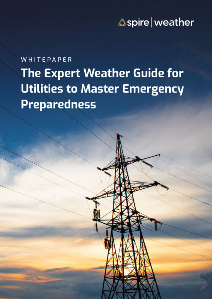 Spire Weather whitepaper - The expert weather guide for utilities to master emergency preparedness cover