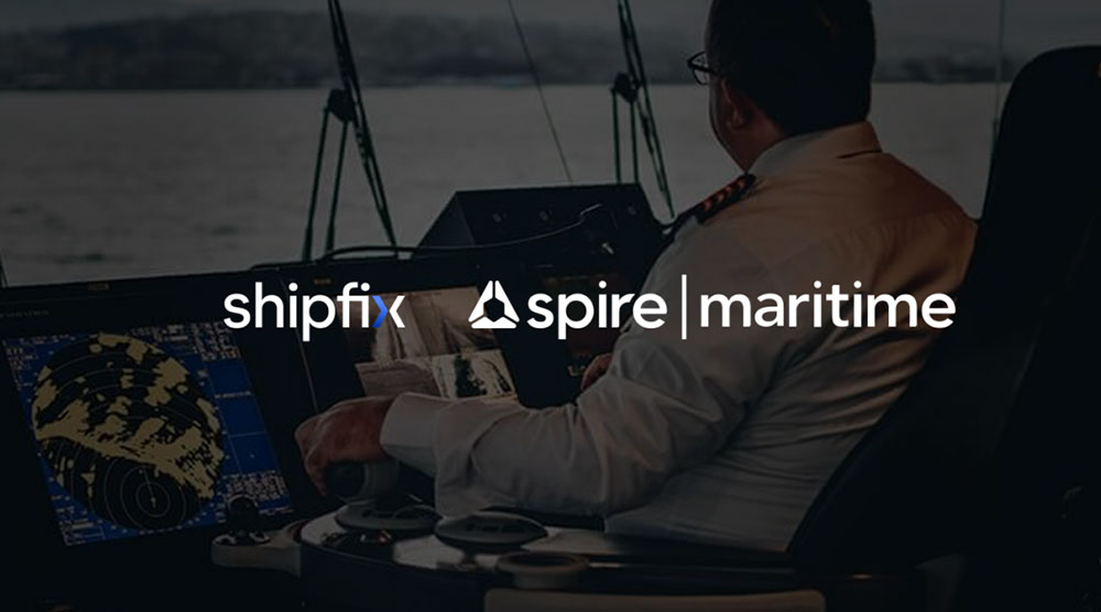 Spire Maritime & Shipfix logos