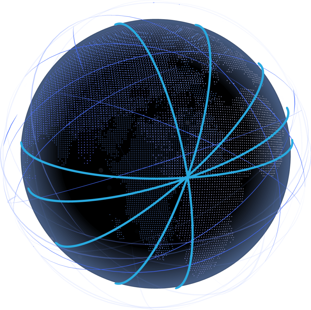 Globe illustration concept