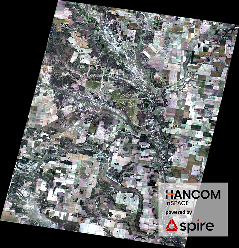 Hancom satellite image capture of Berna, Argentina.