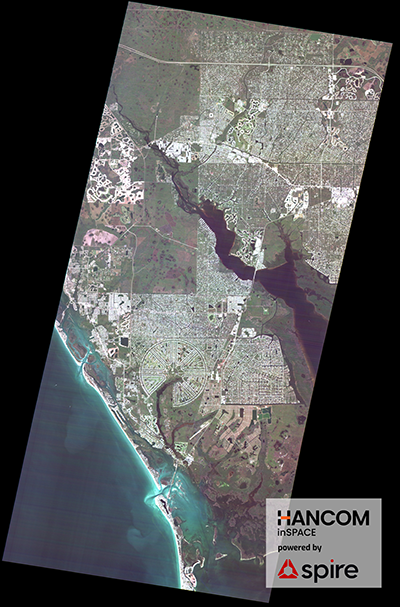 Hancom satellite image capture of Rotunda West in Florida.