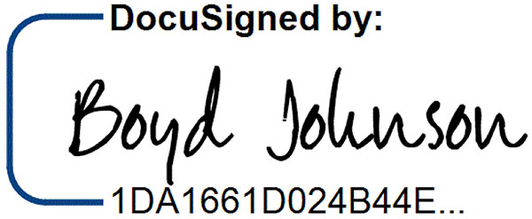 Boyd Johnson signature