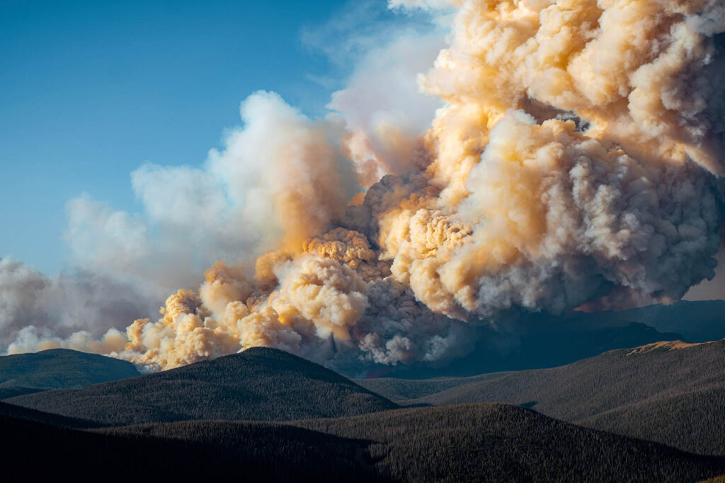 Wildfires from the Colorado Mountains