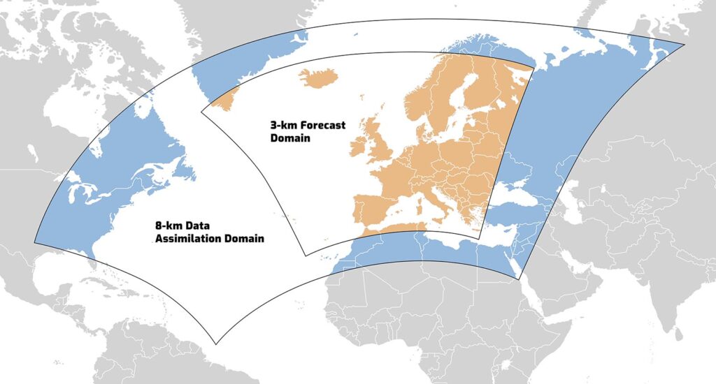 High Resolution Forecast coverage over Europe