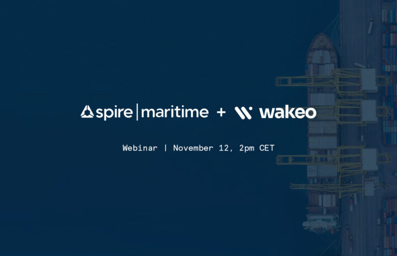 Spire Maritime & Wakeo webinar on November 12, 2pm CET