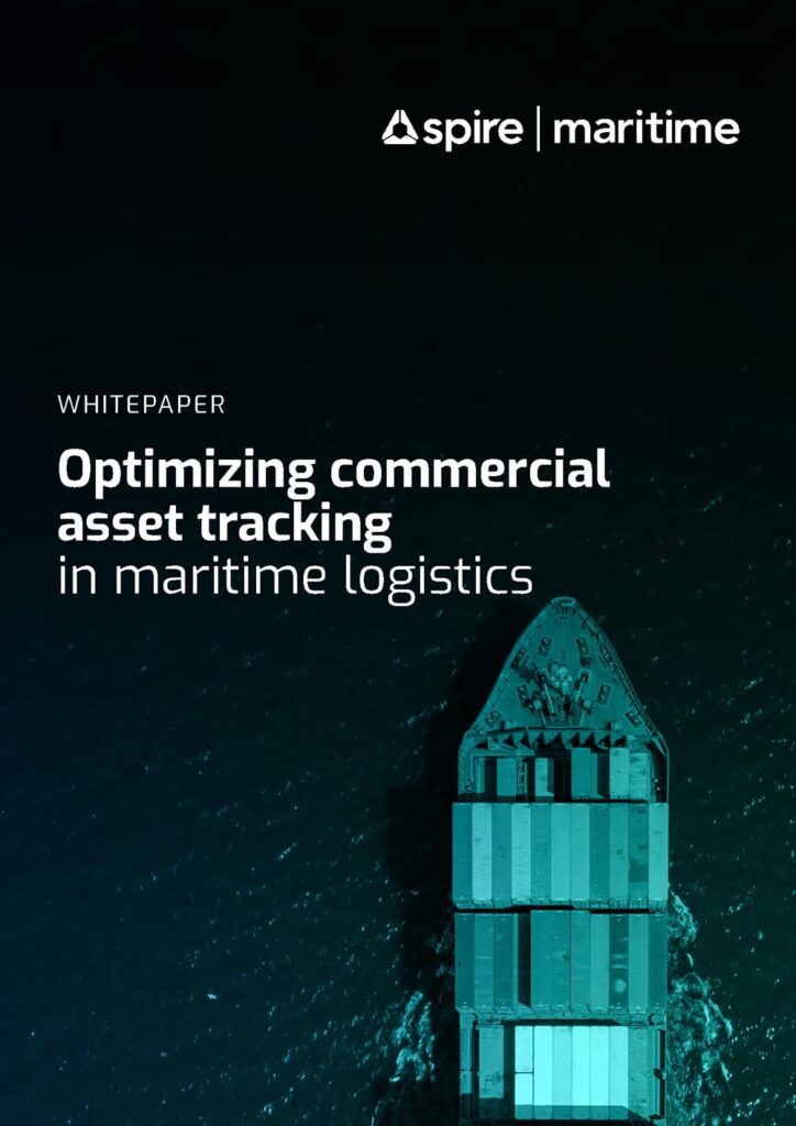 Spire Maritime whitepaper - Optimizing commercial asset tracking in maritime logistics cover