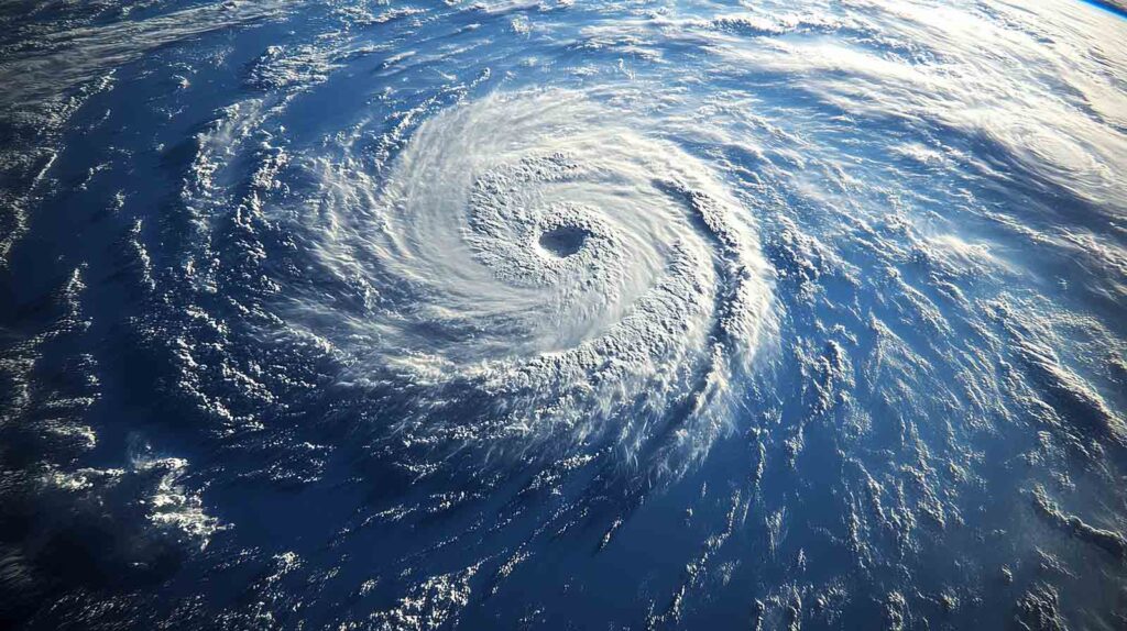 Tropical Cyclone Pam in the South Pacific Ocean